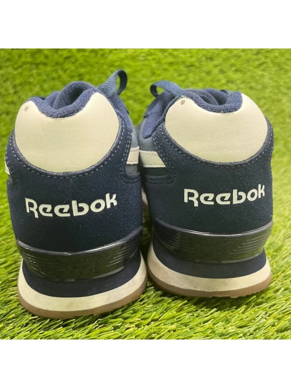 Reebok Classic Harman Mens Size 8 Blue White Composite Toe Safety Work Shoes